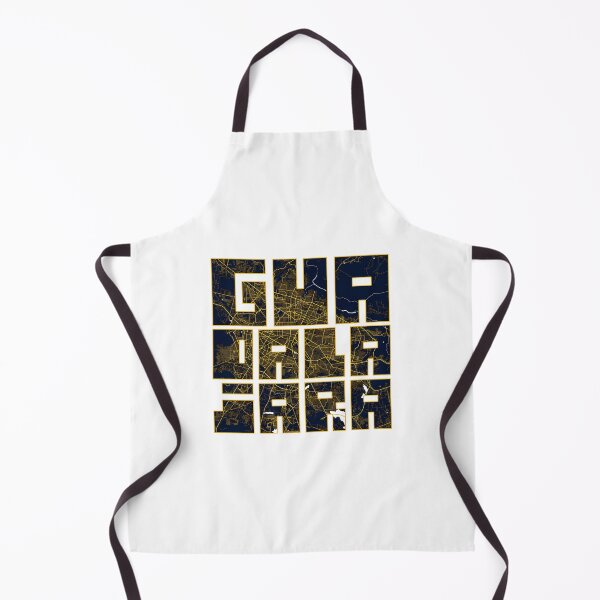 Item preview, Guadalajara City Map Of Jalisco Mexico - Gold Art Deco designed and sold by banisters.