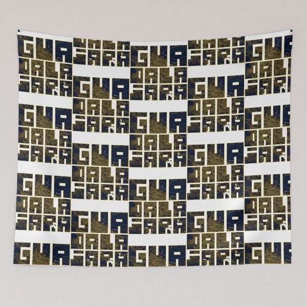 Item preview, Mapa de la ciudad de Guadalajara, Jalisco, México - Art Déco dorado designed and sold by banisters.