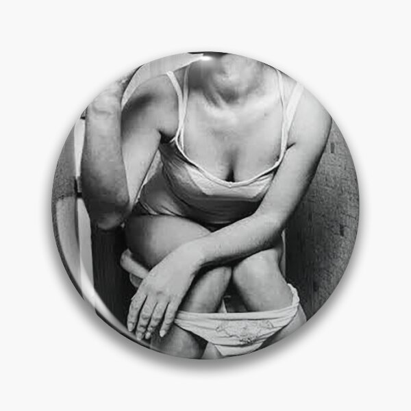 Item preview, Funny Bathroom Girl Drinking Wine Black White designed and sold by chaddillard.