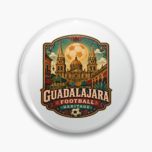 Item preview, Guadalajara Football Heritage Retro Soccer Shirt designed and sold by banisters.