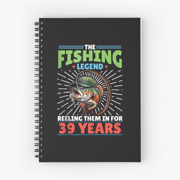 Item preview, Fishing Legend Reeling Them In for 39 Years Funny Fisherman 39th Birthday Gift designed and sold by kiralynstration.