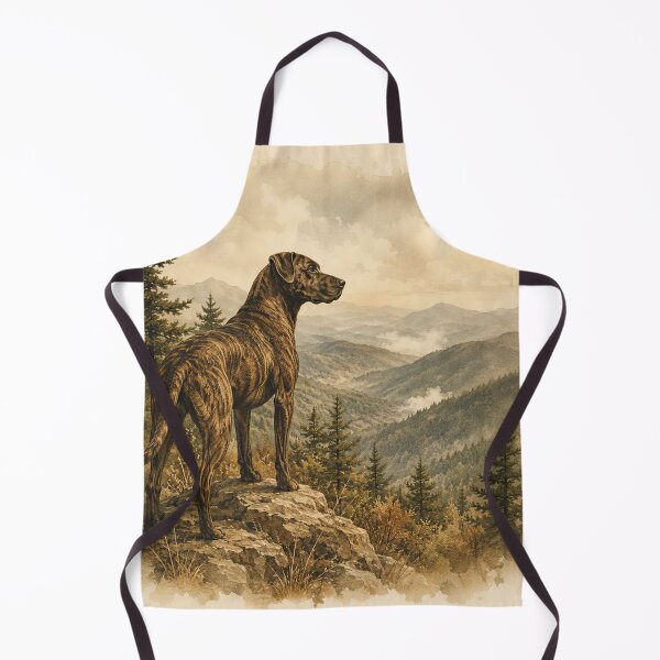 Item preview, Plot Cur Brindle Dog Watercolor Appalachian designed and sold by RebelPawz.