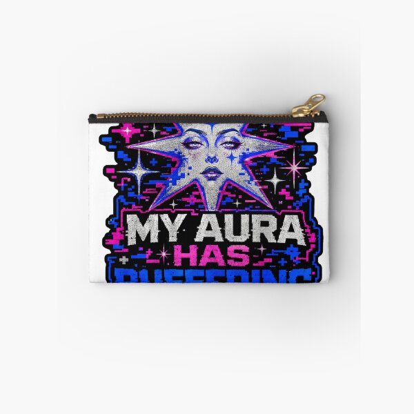 Item preview, My Aura Has Buffering Issues Glitch Glam Star designed and sold by Peak Pop Studio..