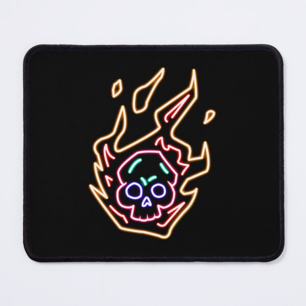 Item preview, Neon Flaming Skull designed and sold by extARTNeos.
