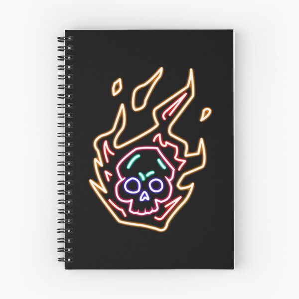 Item preview, Neon Flaming Skull designed and sold by extARTNeos.