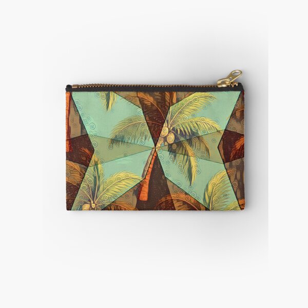 Item preview, Tropical Prism – Abstract Geometric Palm Oasis Design designed and sold by Habatour Creations Exclusive Digital Art Products.