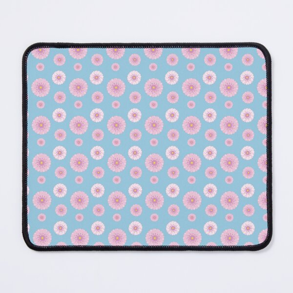 Item preview, Pink Daisy Floral Pattern on Blue designed and sold by Zaya_art.