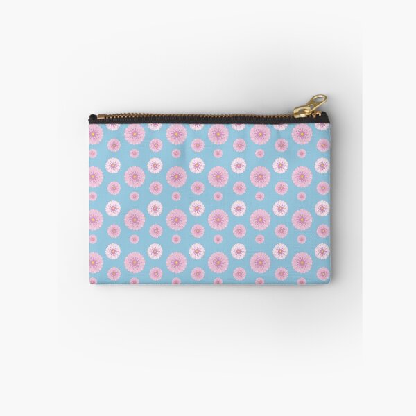 Item preview, Pink Daisy Floral Pattern on Blue designed and sold by Zaya_art.
