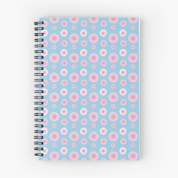 Item preview, Pink Daisy Floral Pattern on Blue designed and sold by Zaya_art.