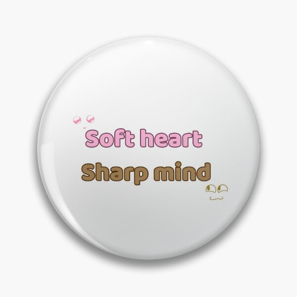 Item preview, Soft Heart Sharp Mind Cute Minimalist Mental Wellness designed and sold by Rehnair.