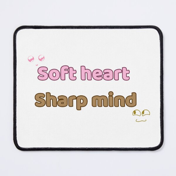 Item preview, Soft Heart Sharp Mind Cute Minimalist Mental Wellness designed and sold by Rehnair.