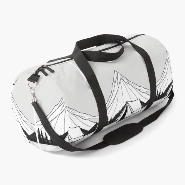 Item preview, Art - Mountainous Landscape and Campsite, 1960s Aesthetic designed and sold by Reverso-Design.