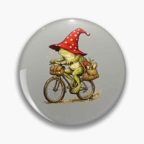 Item preview, Frog Riding Bicycle Funny Cycling Gift Art designed and sold by Corvoria.