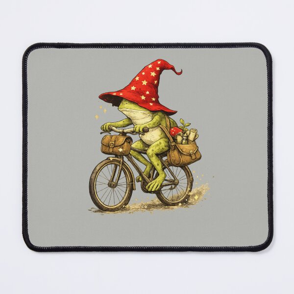 Item preview, Frog Riding Bicycle Funny Cycling Gift Art designed and sold by Corvoria.