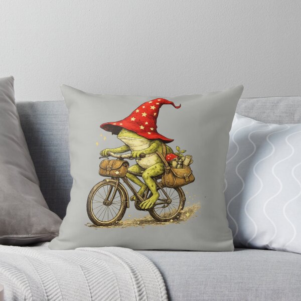 Item preview, Frog Riding Bicycle Funny Cycling Gift Art designed and sold by Corvoria.