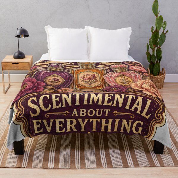 Item preview, Scentimental About Everything Vintage Perfume Bottles designed and sold by Peak Pop Designs | Funny Gifts, Cozy Art & Cute Animals .