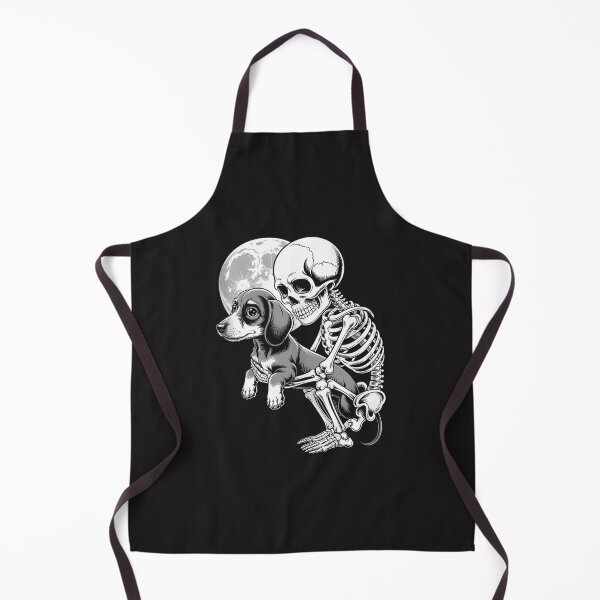 Item preview, Skeleton Hugging Dachshund Dog Halloween Gothic Moon Pet Lover Design designed and sold by kiralynstration.