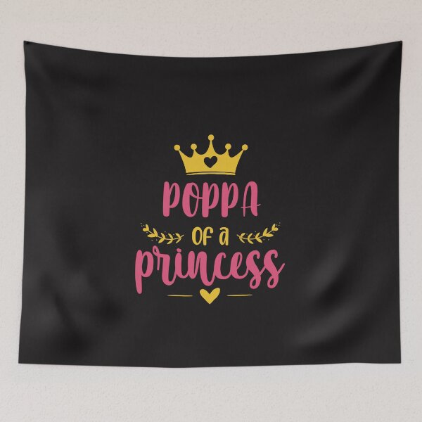 Item preview, Poppa of a Princess Cute Father Daughter Family Gift Design designed and sold by kiralynstration.