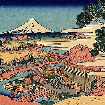 Artwork thumbnail, 'The Tea Plantation' by Katsushika Hokusai (Reproduction) by Classic Visions Gallery