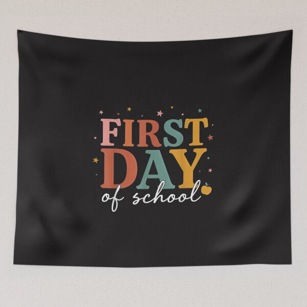 Item preview, First Day of School Colorful Retro Teacher Student Back to School Design designed and sold by kiralynstration.