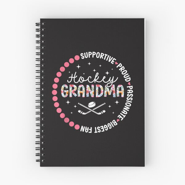 Item preview, Proud Hockey Grandma Floral Ice Hockey Biggest Fan Gift Design designed and sold by kiralynstration.