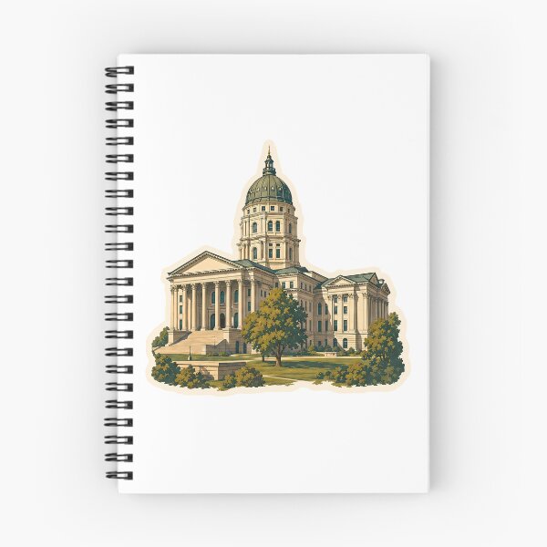 Item preview, Kansas State Capitol Watercolor designed and sold by ChemicalXShop.