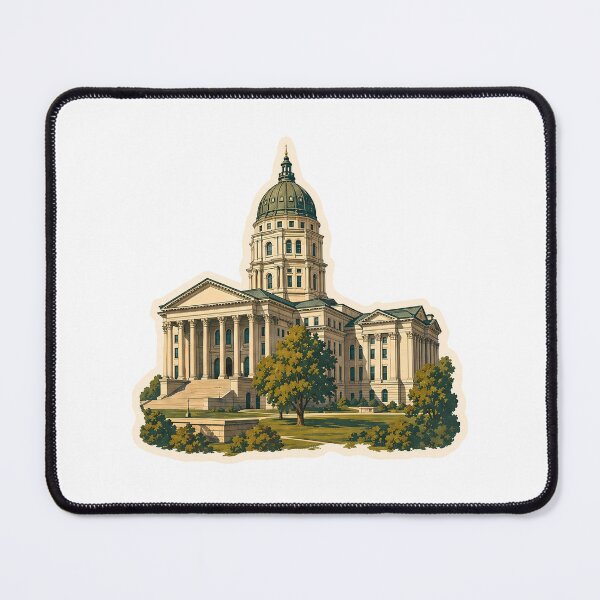 Item preview, Kansas State Capitol Watercolor designed and sold by ChemicalXShop.