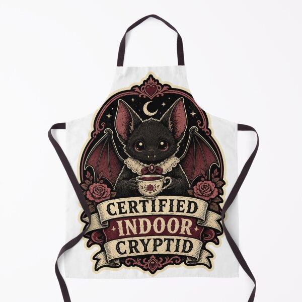 Item preview, Certified Indoor Cryptid Cute Gothic Bat designed and sold by Peak Pop Designs | Funny Gifts, Cozy Art & Cute Animals .