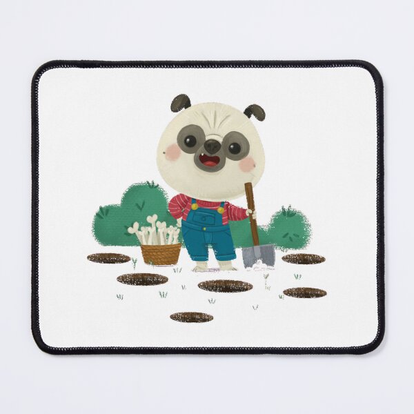 Item preview, Pug Cute Puppy Digging Holes designed and sold by Martukadesign.
