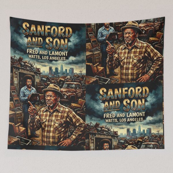 Item preview, Sanford and Son Fred and Lamont Fine Art Tribute designed and sold by Art's Diner.