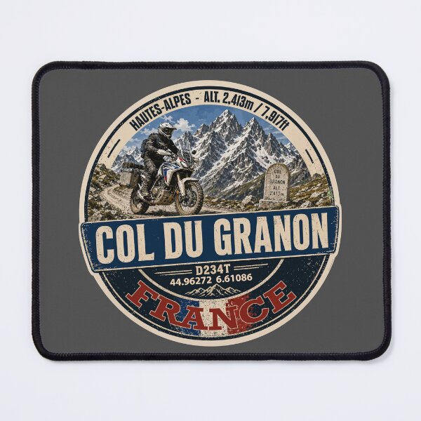 Item preview, Col du Granon France Motorcycle Sticker TShirt 06 designed and sold by OuterShellUK.