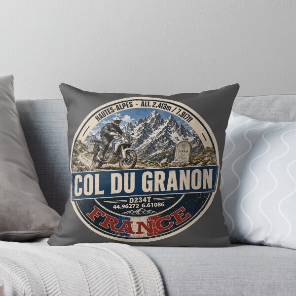Item preview, Col du Granon France Motorcycle Sticker TShirt 06 designed and sold by OuterShellUK.