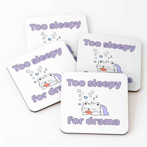 Item preview, Too Sleepy For Drama Funny Kawaii Bear designed and sold by Rehnair.