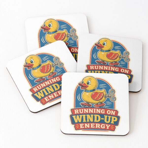 Item preview, Running on Wind-Up Energy Vintage Toy Duck designed and sold by Peak Pop Studio..