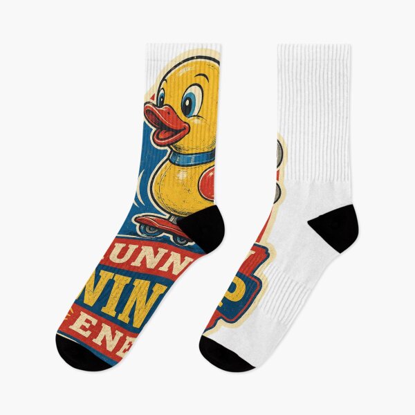 Item preview, Running on Wind-Up Energy Vintage Toy Duck designed and sold by Peak Pop Designs | Funny Gifts, Cozy Art & Cute Animals .
