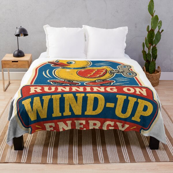 Item preview, Running on Wind-Up Energy Vintage Toy Duck designed and sold by Peak Pop Studio..