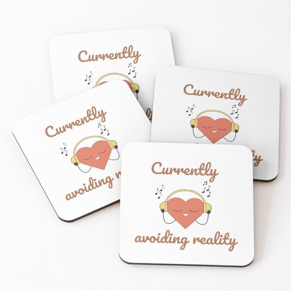 Item preview, Currently Avoiding Reality Musical Heart designed and sold by Rehnair.