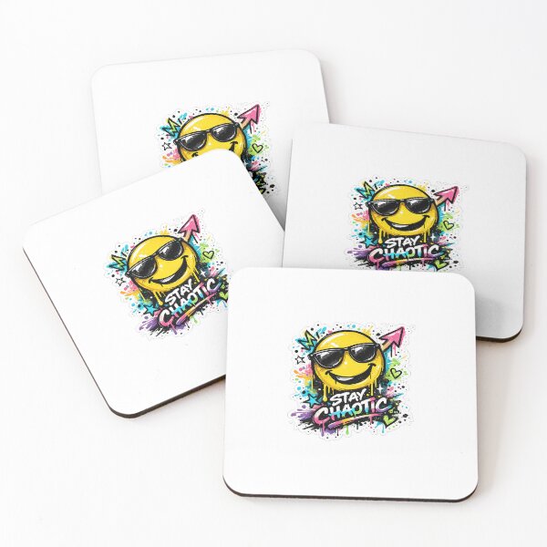 Item preview, Stay Chaotic Graffiti Smiley Sticker designed and sold by AuudiVasustudio.