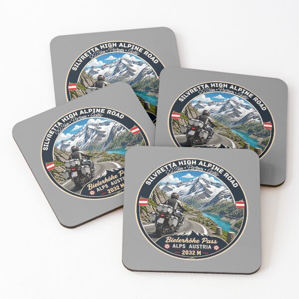 Item preview, Silvretta High Alpine Road Bielerhohe Pass Austria Motorcycle Sticker TShirt 04 designed and sold by OuterShellUK.