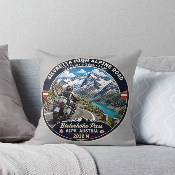 Item preview, Silvretta High Alpine Road Bielerhohe Pass Austria Motorcycle Sticker TShirt 04 designed and sold by OuterShellUK.