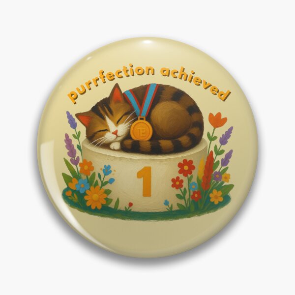 Item preview, Purrfection Achieved designed and sold by TeeHee Puns.