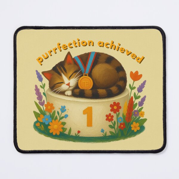 Item preview, Purrfection Achieved designed and sold by TeeHee Puns.