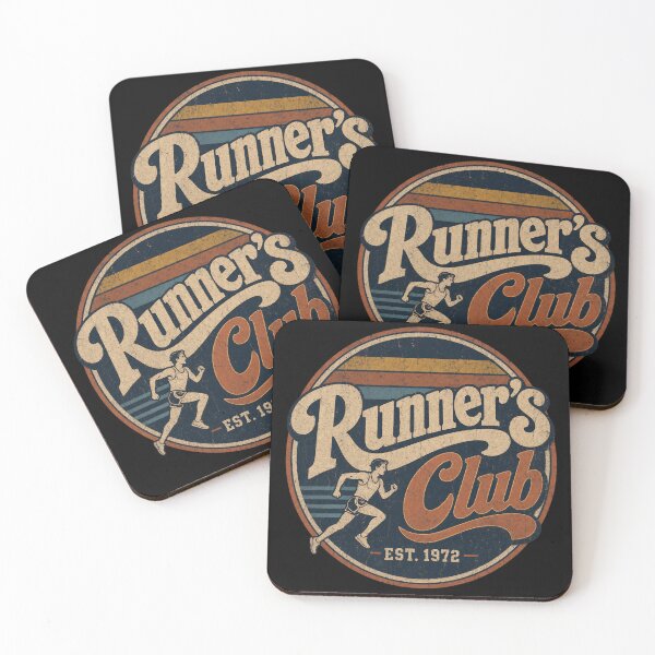 Item preview, Runner's Club – Vintage 70s Athletic Typography Badge designed and sold by Jandedan.