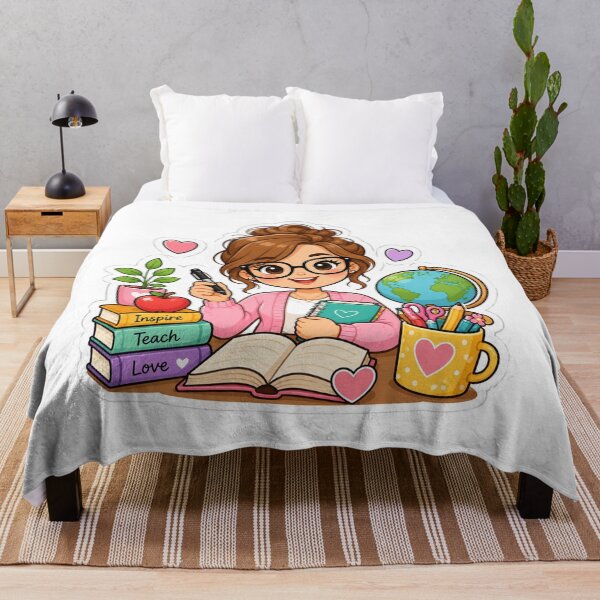 Item preview, Cute Teacher | Kawaii Teacher Gift | Teacher Life Cartoon | Back to School Apple & Books designed and sold by Pixanova.