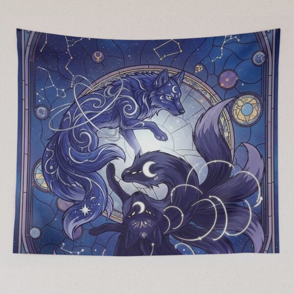 Item preview, The Calestial Yang Fox Moon Head designed and sold by emmawashington.