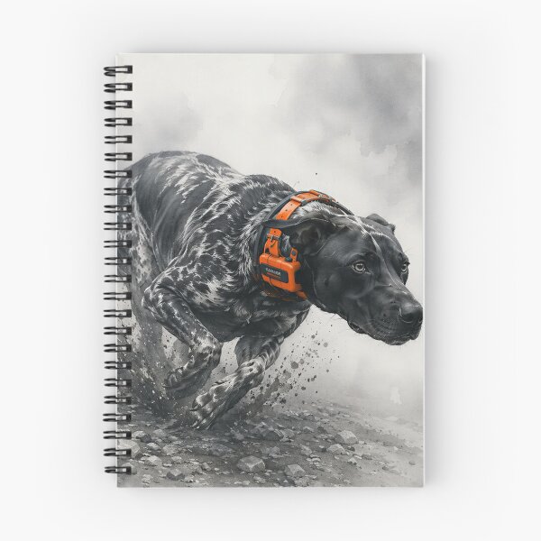 Item preview, Running Plott Hound Cur Dog in Mud Watercolor Art designed and sold by RebelPawz.