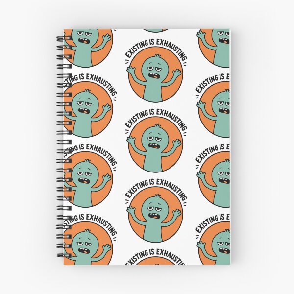 Item preview, Existing Is Exhausting Funny Introvert Sticker designed and sold by bubendisart.
