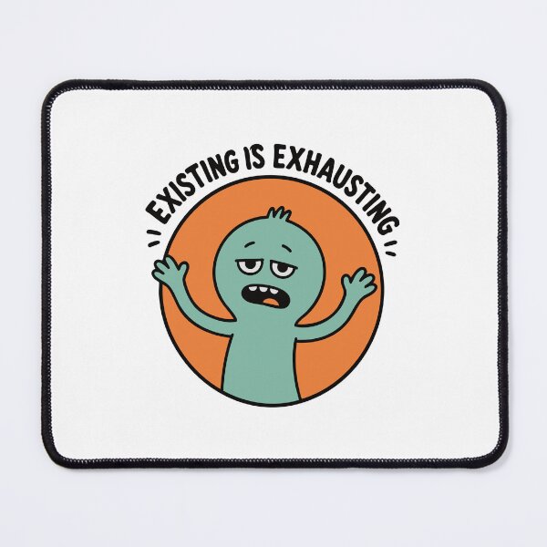 Item preview, Existing Is Exhausting Funny Introvert Sticker designed and sold by bubendisart.