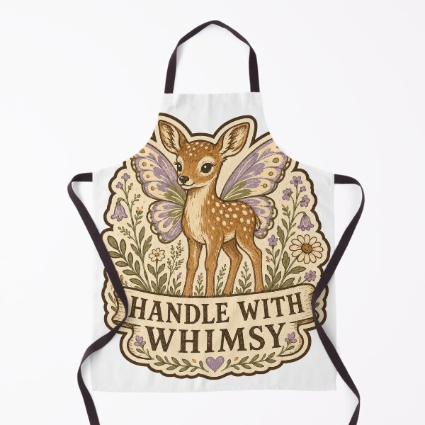 Item preview, Handle With Whimsy Fairy Fawn and Wildflowers designed and sold by Peak Pop Studio..