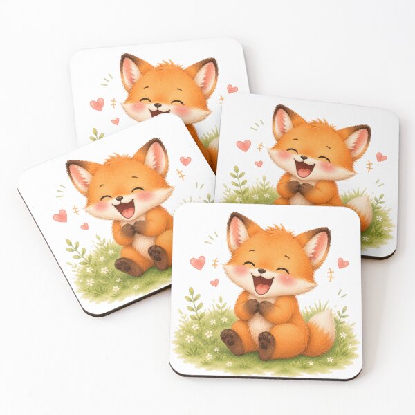 Item preview, Cute Laughing Fox designed and sold by Snikdha.